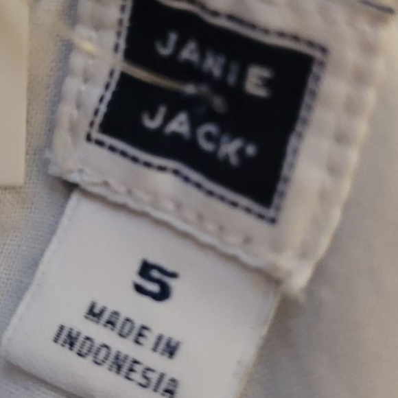 Janie And Jack Floral Gingham Dress Girl's Size 5 Lined Summer Party Swing Blue - Picture 4 of 5